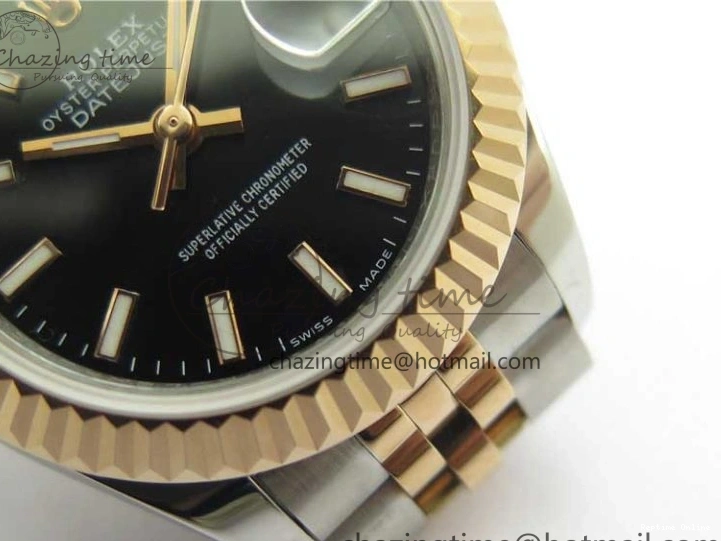 1218 Datejust 28mm 279173 SS RG BP Maker Best Edition Black Dial on SS RG Jubilee Bracelet ETA TopPick 2580